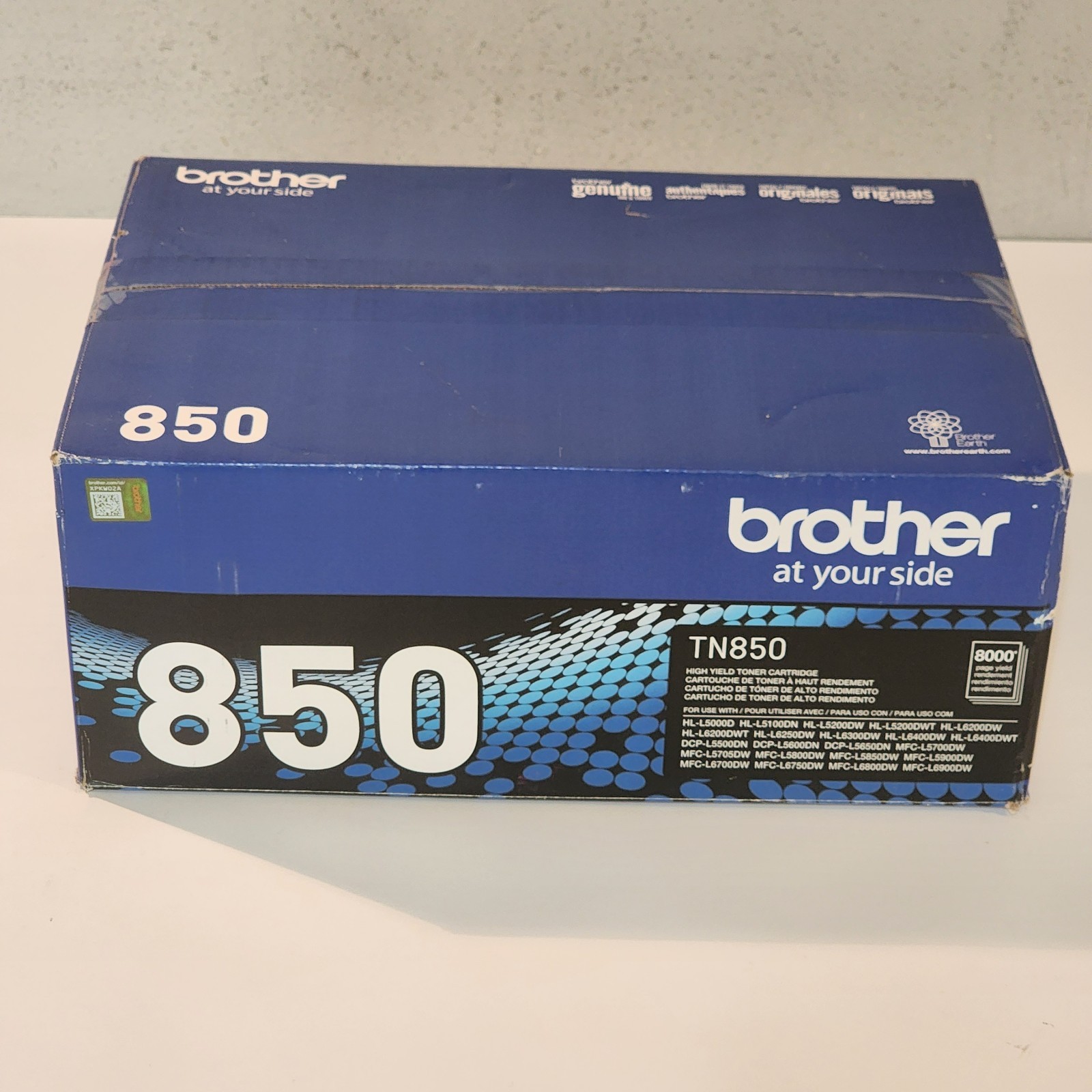 Brother TN850 Hi Yield Black Toner Cartridge Genuine New Sealed Box
