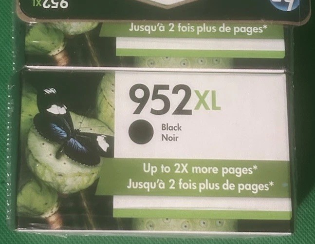 Lot of 20 HP OfficeJet Pro 952XL Black Noir Ink Cartridge NEW GENUINE July 2022