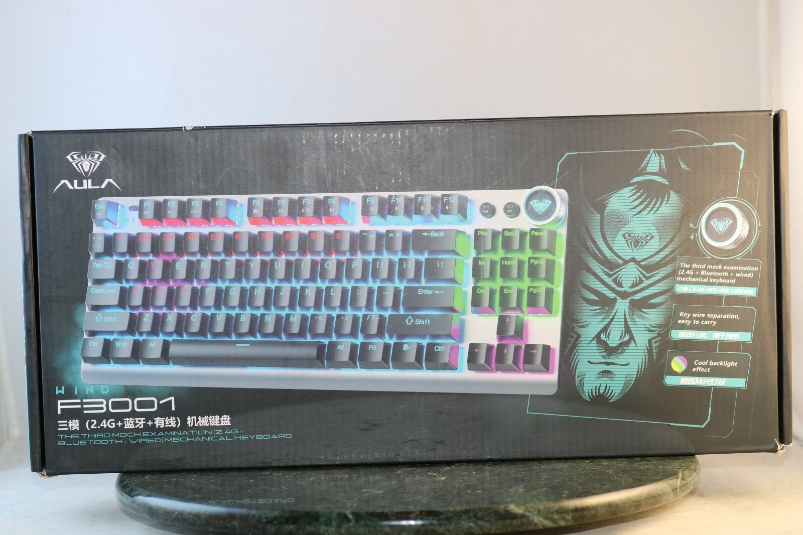 AULA Wind F3001 Pro TKL Mechanical Gaming Keyboard RGB Tri-Mode Wireless BT 87 K