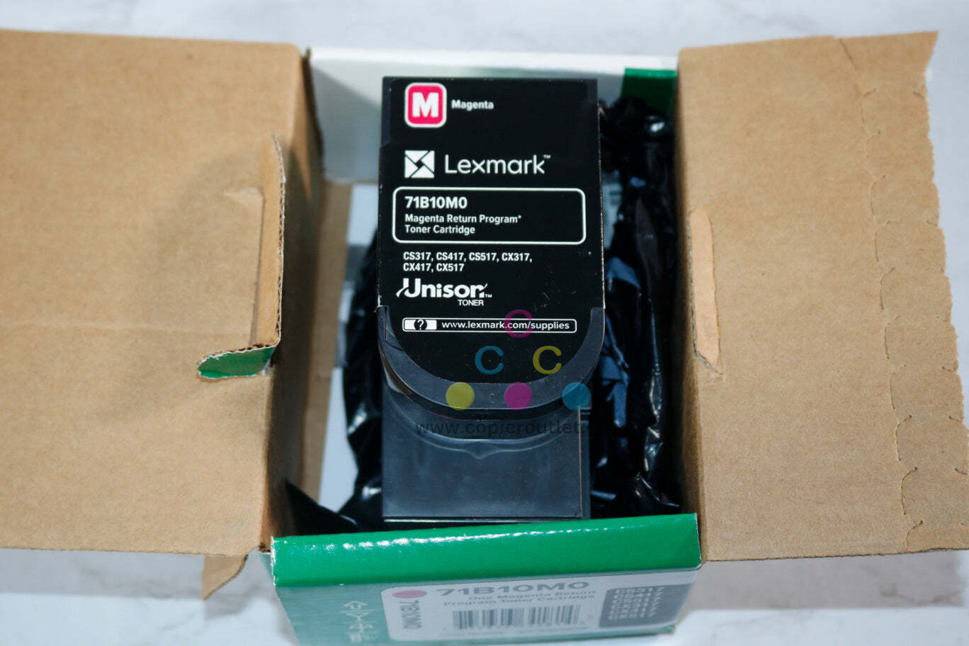 Open Box Lexmark CS317, CS417, CS517, CX317, CX417, Magenta Toner 71B10M0