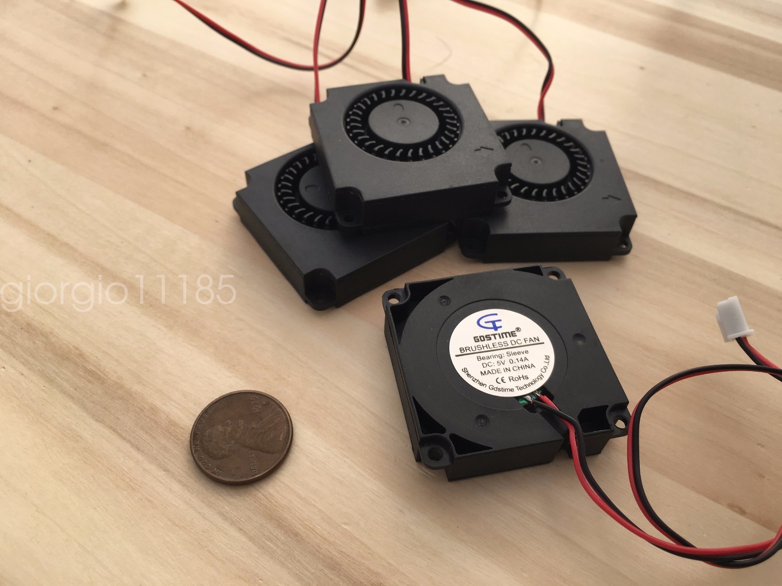 4 Pieces 40mm 5v fan Brushless Exhaust Centrifugal Blower 4010s Gdstime