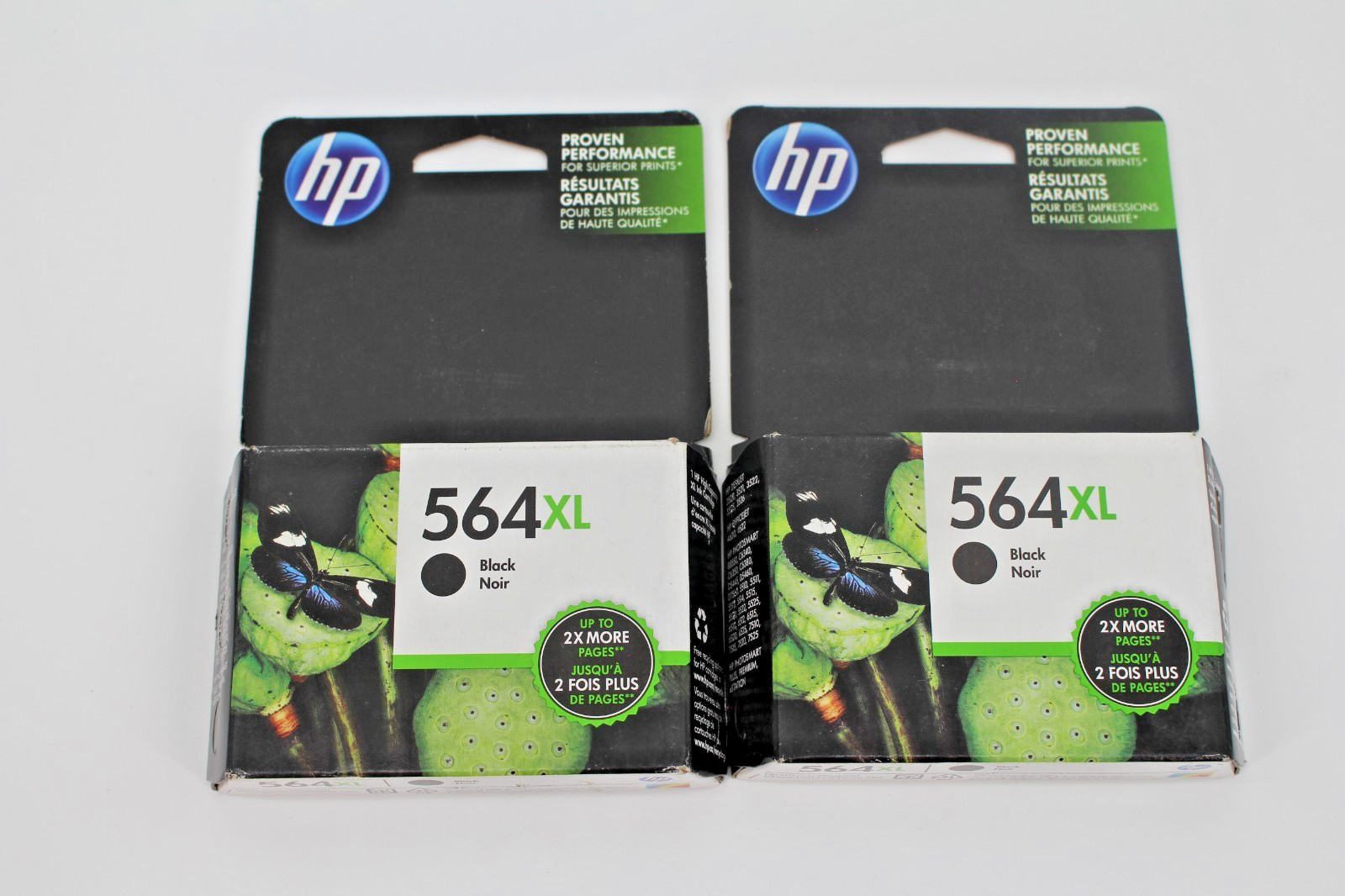 2x HP 564XL Black Ink Cartridge CN684WN – Exp. OCT 2019 – Genuine OEM Sealed