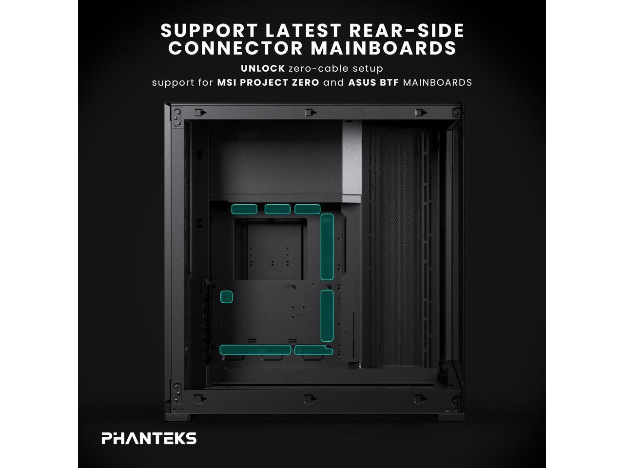 Phanteks NV9 MKII, Showcase Full-Tower Chassis, Rear-Connect MB Support,