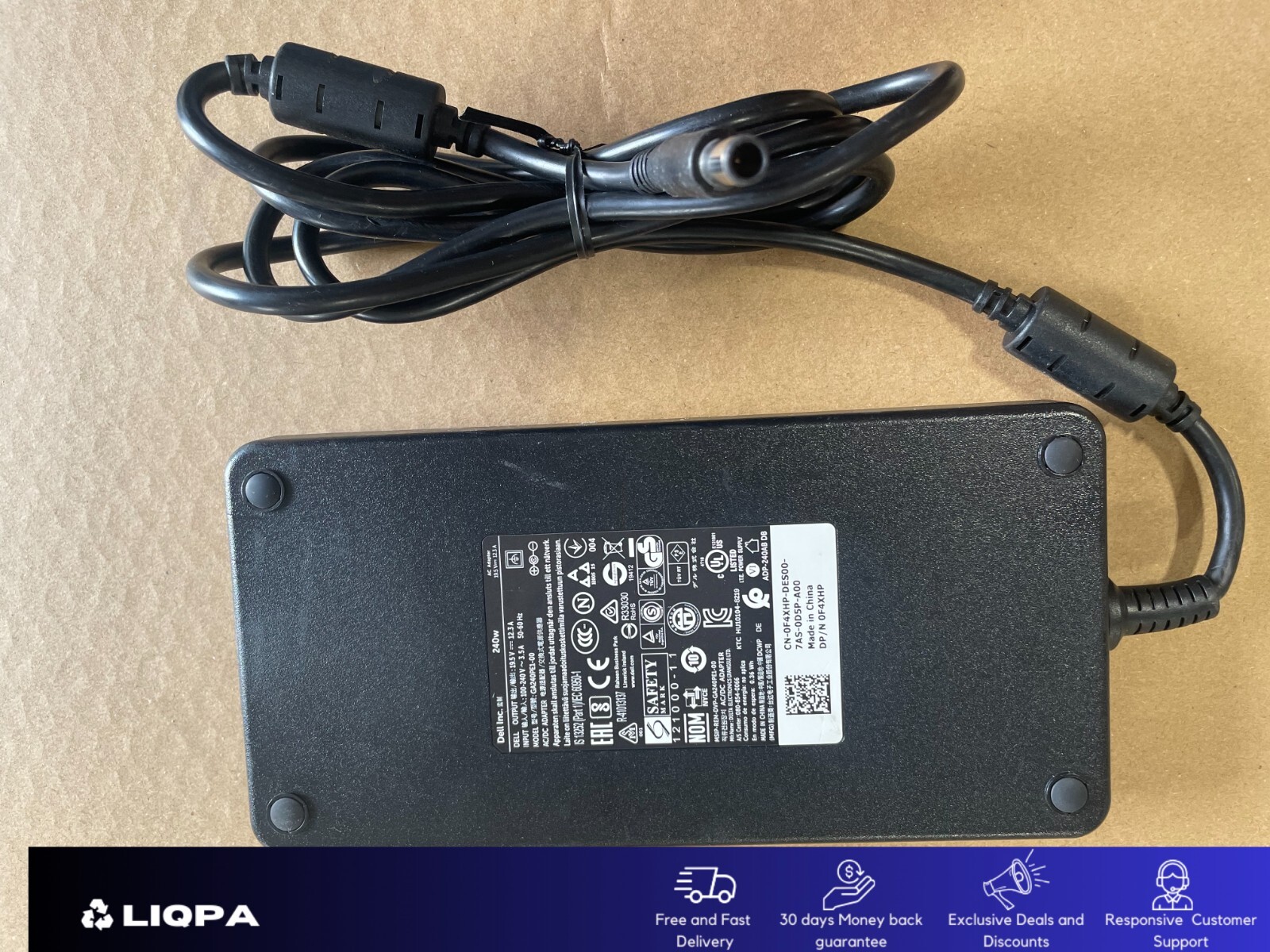 Genuine Dell 240W 19.5V 12.3A AC Adapter Chargers - 0F4XHP