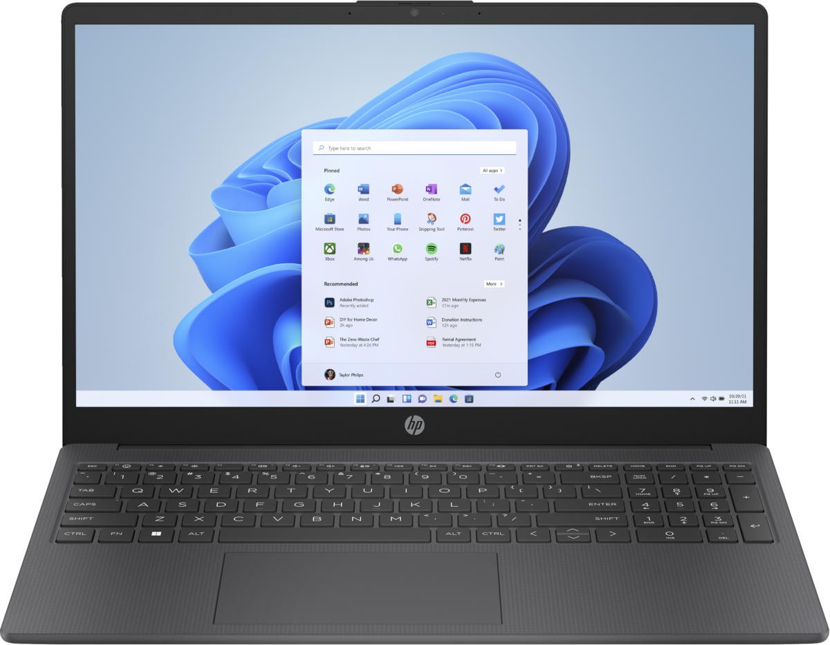 HP 15-fc0047nr 15.6" HD AMD Athlon Gold 7220U 2.4 GHz 8GB LPDDR5 256GB SSD W11H