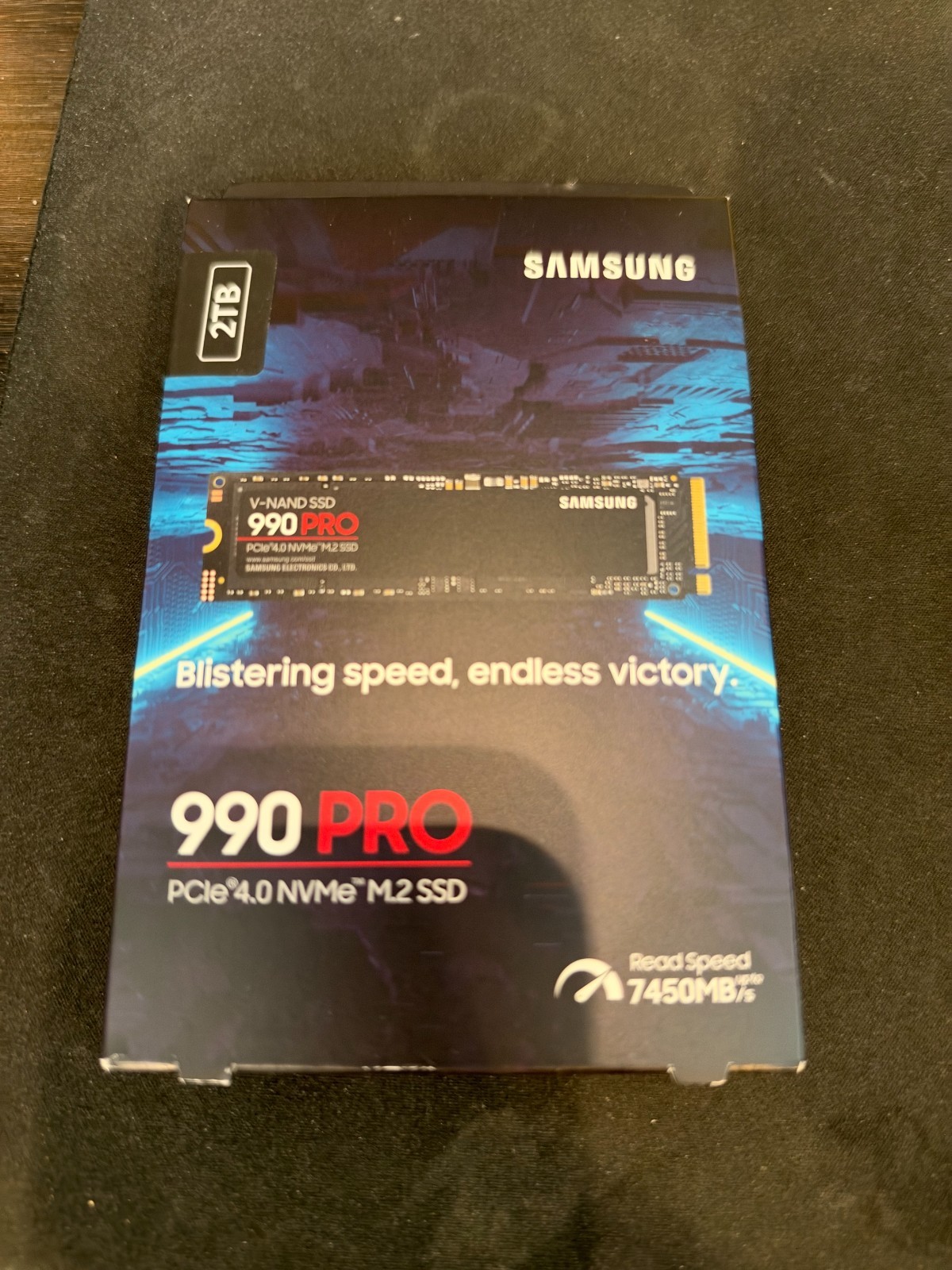 Samsung 990 PRO 2TB NVMe PCIe 4.0 M.2 2280 (MZ-V9P2T0B/AM) Internal SSD