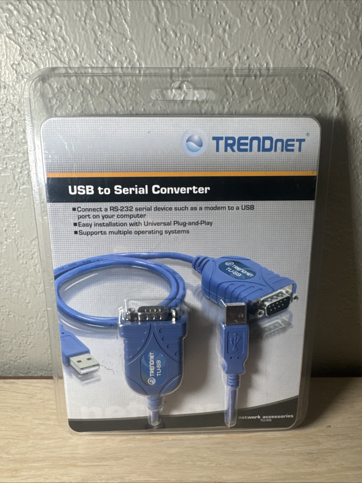 NEW TRENDnet TU-S9 USB to Serial Converter USB 1.1 to RS-232