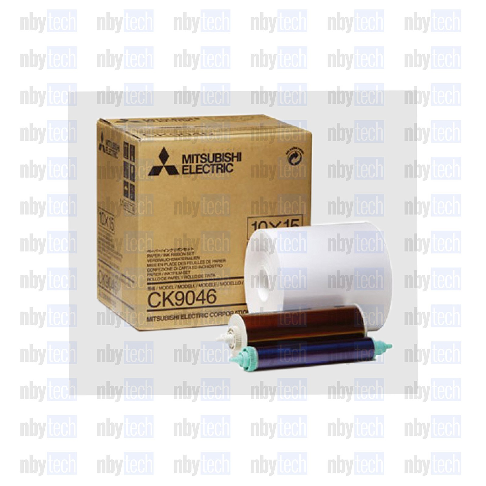 Mitsubishi Electric 6 Wide Paper Roll & Inksheet for 600 Photos, Size: 10x15