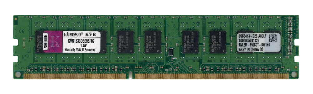 KINGSTON 4GB DDR3 2Rx8 PC3-10600E 1333MHz KVR1333D3E9S/4G 9965413-028.A00LF ECC