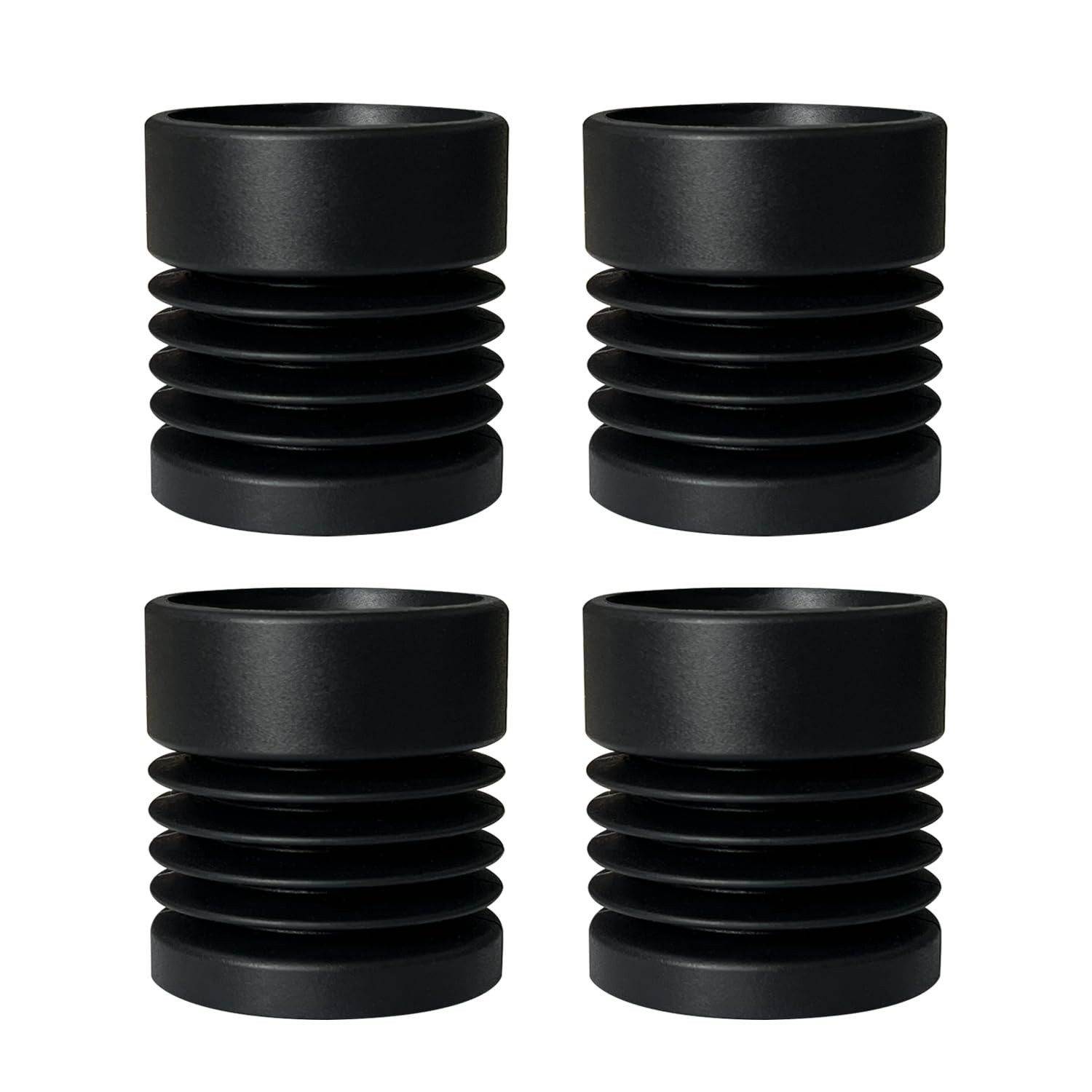 Set of 4 Centauri Carbon Non-Slip Silicone Shock Absorber Feet - Black