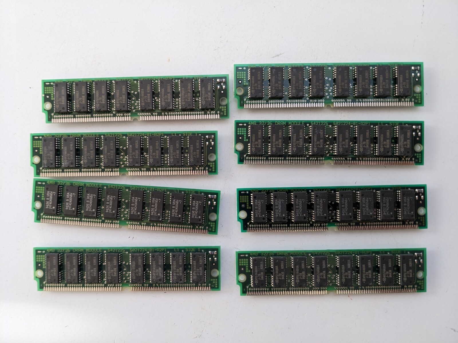 8 pieces of 4MB 72-Pin SIMM 70ns  BRAND NEW NOS DEC Digital brand
