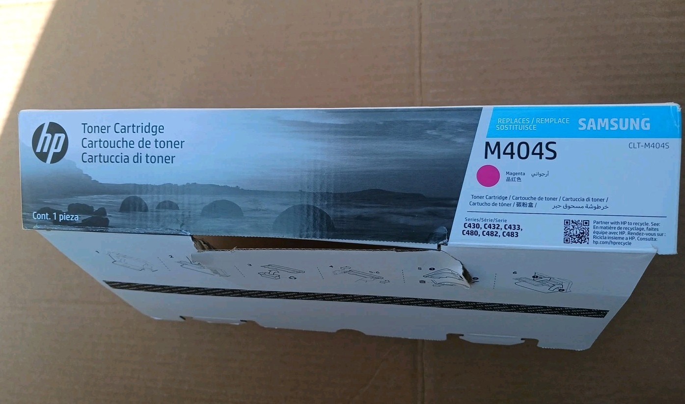 HP FOR SAMSUNG  M404S  CLT-M404S MAGENTA  TONER CARTRIDGE  Open BOX 