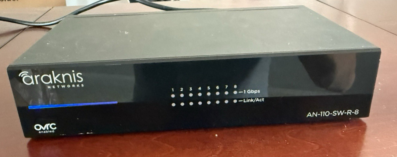 Araknis Networks AN-110-SW-R-8 8-Port Gigabit Ethernet Switch OvrC Tested