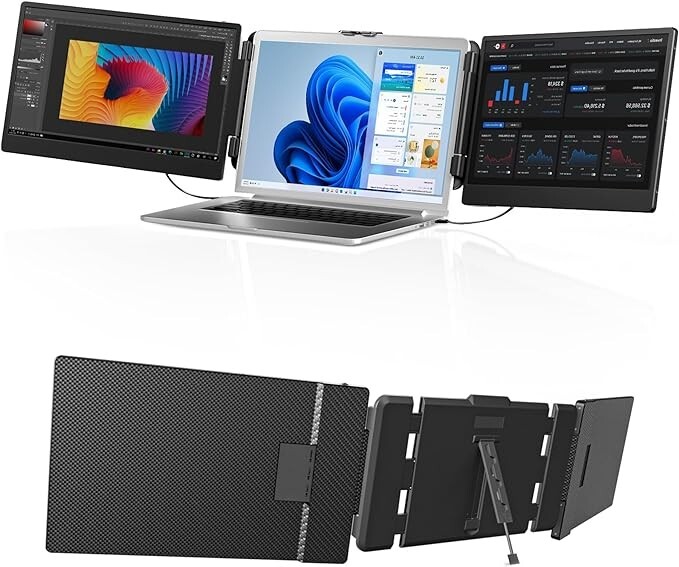 Click to enlarge  Laptop Screen Extender Portable - 14 Inch Triple IPS FHD