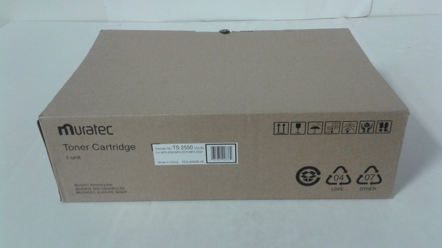 Muratec TS-2550, Black Toner Ctg for Muratec MFX-2550