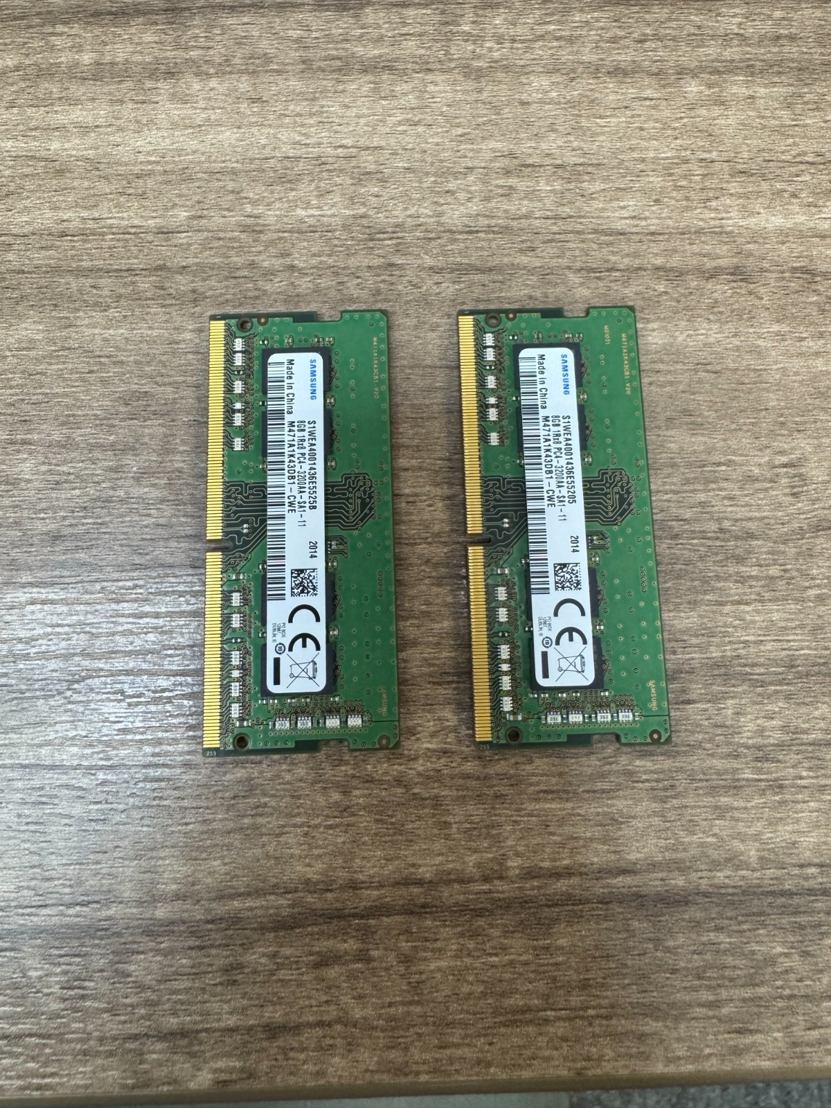 Samsung 16GB Kit 2x8GB DDR4-3200 SO-DIMM Laptop RAM M471A1K43DB1-CWE