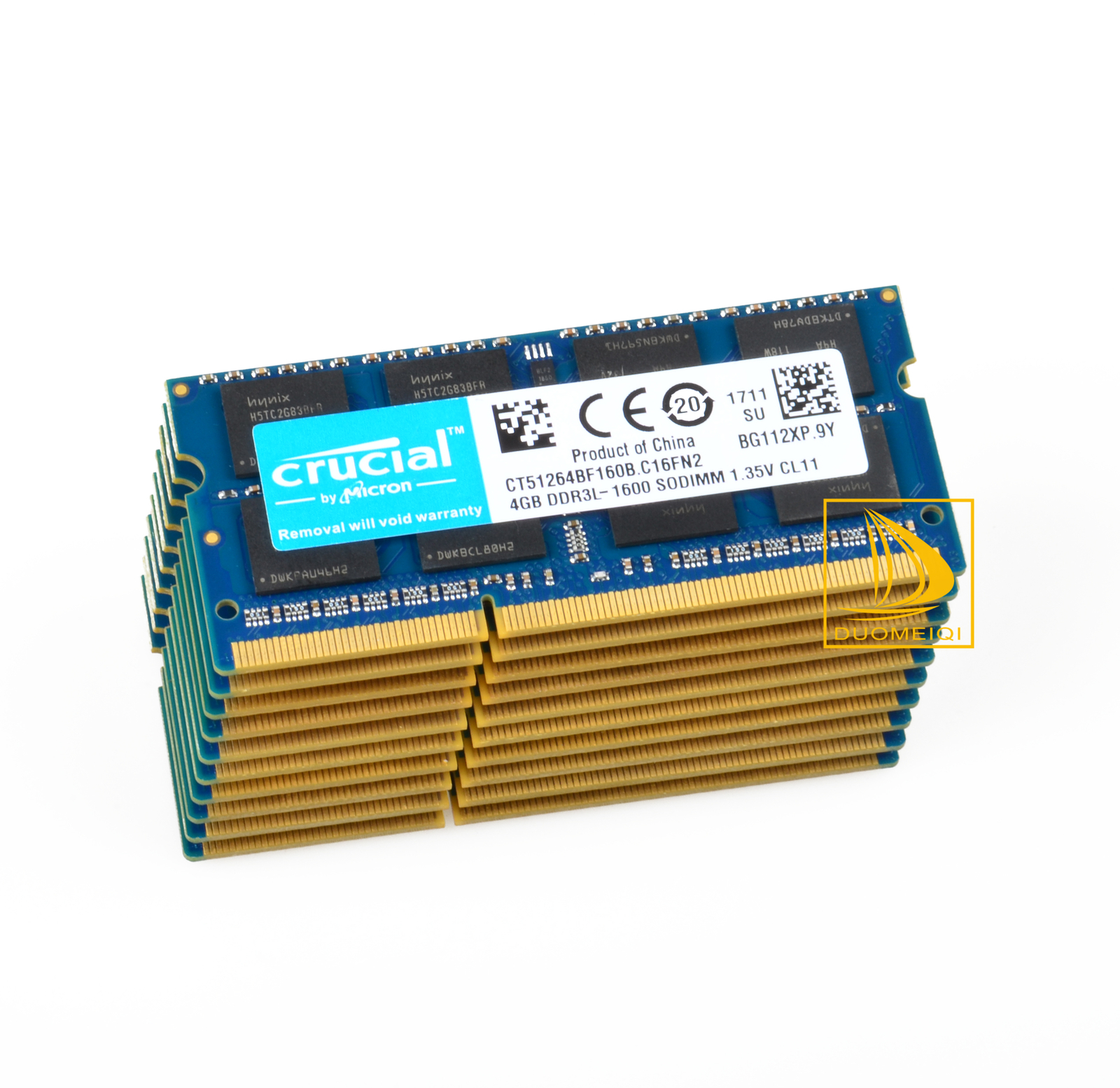Crucial 10X 4GB PC3L 12800 2RX8 DDR3L 1600MHz CL11 Laptop Memory RAM SO-DIMM $8