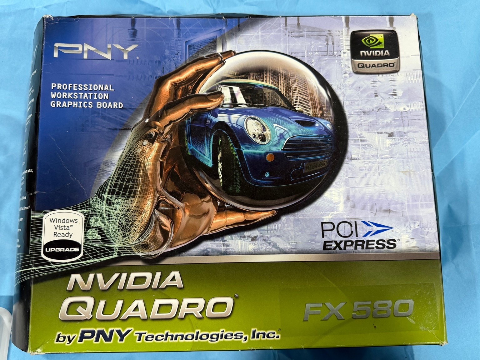 PNY NVIDIA Quadro FX 580 512MB PCIe Graphics Card w/ Box & Accessories