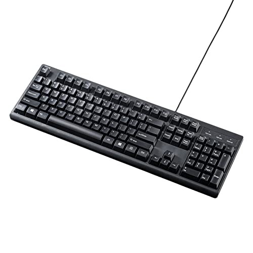 Sanwa Supply English PS/2 Keyboard Black SKB-E5PBKfrom JP