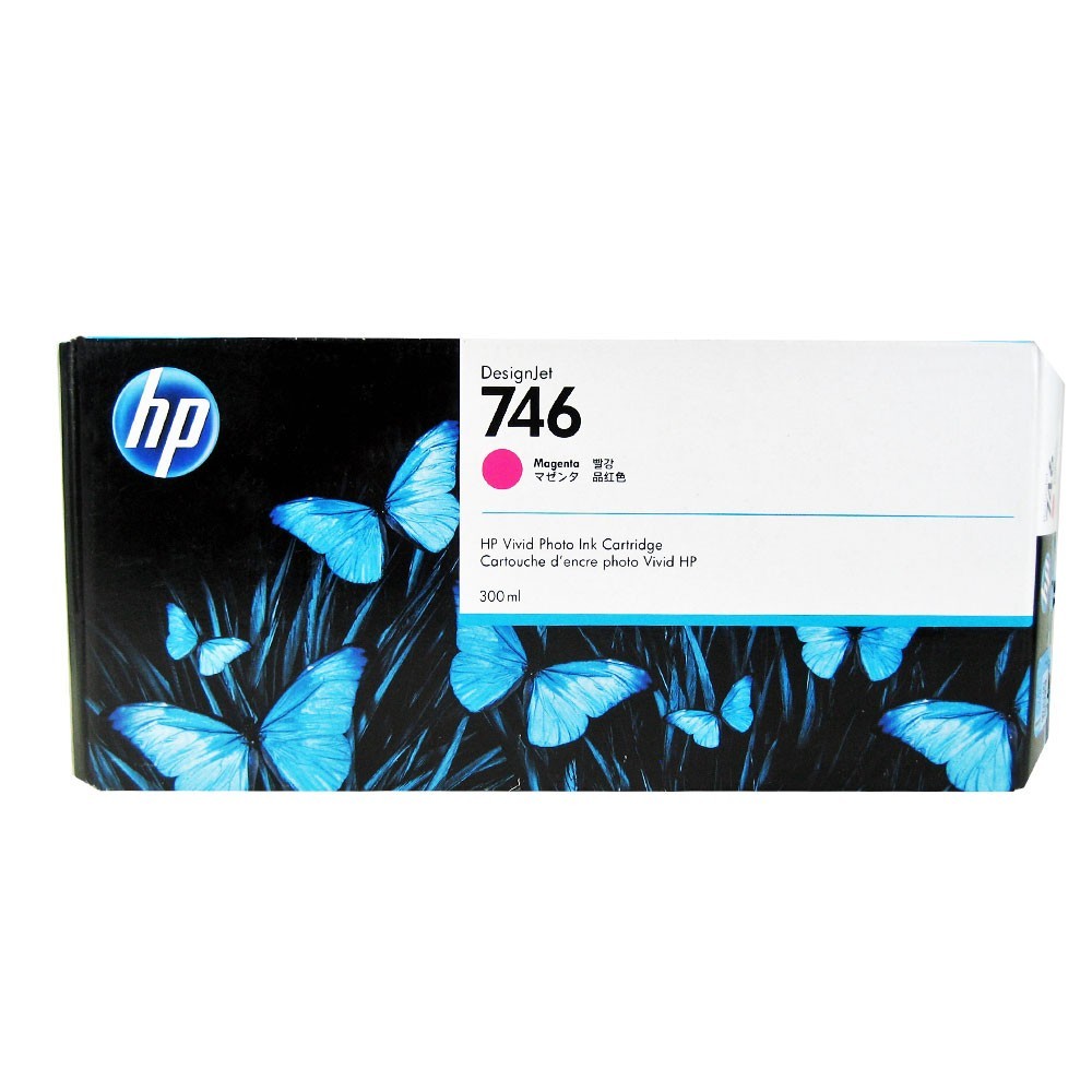Genuine HP 746 Magenta 300ml Ink Cartridge P2V78A DesignJet Z6 Z9 Printers