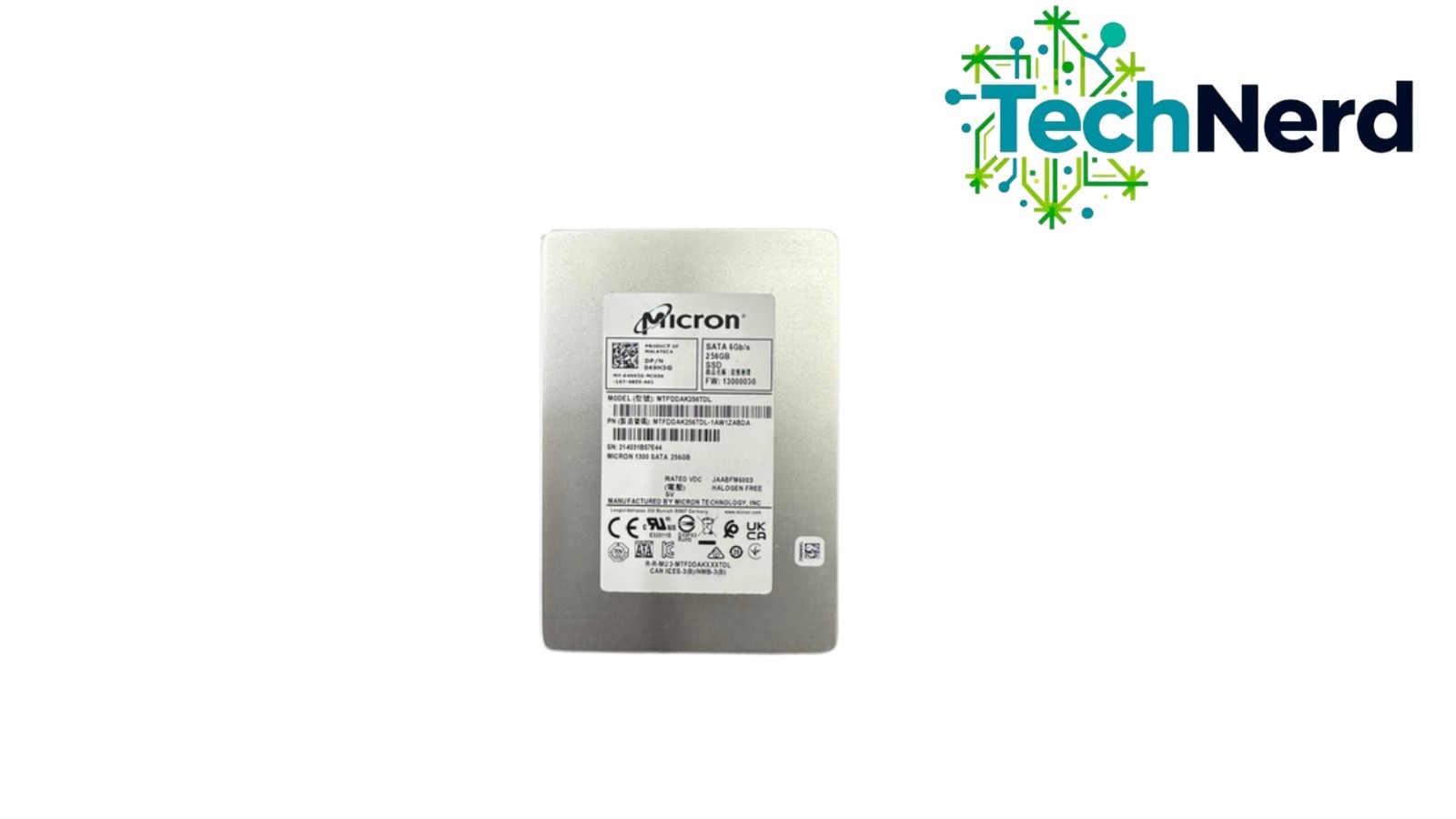 49H3G MTFDDAK256TDL  DELL MICRON 256GB 6G 2.5INCH SATA SSD