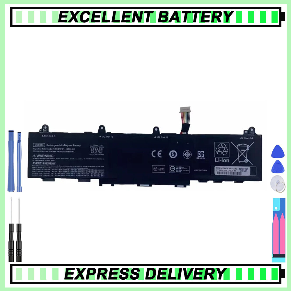 CC03XL Type-A Battery for HP L78555-002 -005 -006 L77608-2C1 -2C2 -422 53Wh