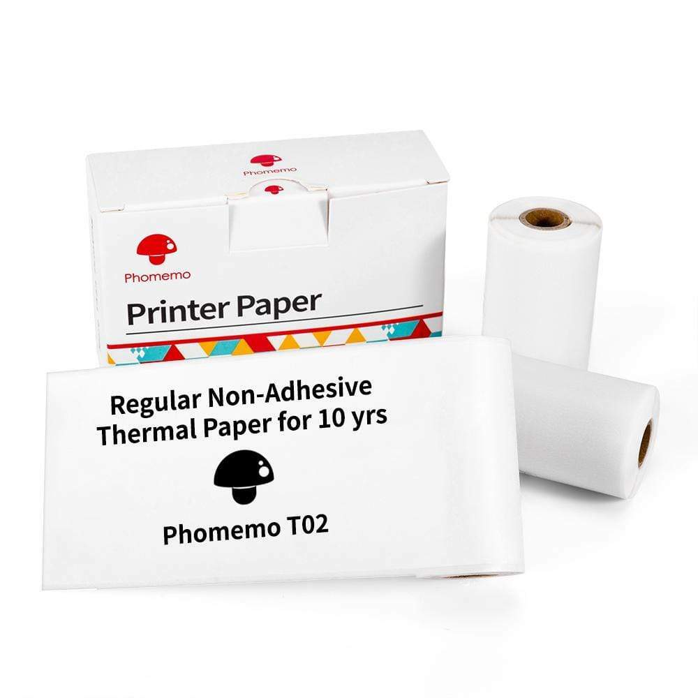 Sticker / Non-Adhesive Label Long-Lasting Thermal Paper for Phomemo T02 Printer