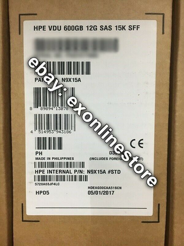 N9X15A - HPE StoreVirtual 3000 600GB 12G SAS 15K SFF (2.5in) Enterprise HDD