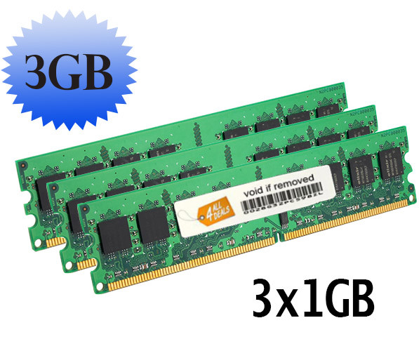 3GB 3x1GB DDR2 PC2-4200 RAM Memory Dell Dimension 9100