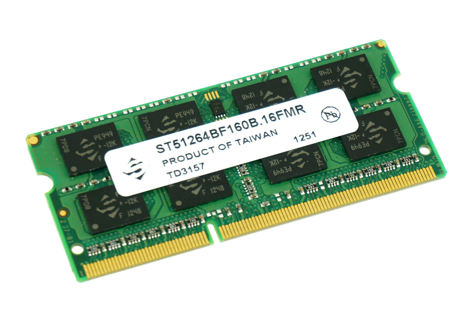 ST51264BF160B.16FMR GENUINE SPECTEK 4GB DDR3 PC3-12800 LAPTOP MEMORY (CA69)