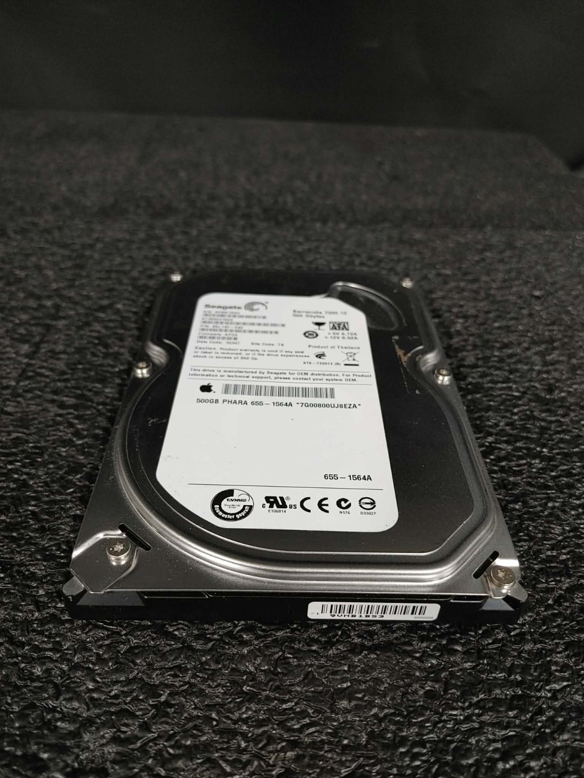 Apple 655-1564A ST3500418AS 500GB SATA 3.5" 7.2K RPM 16MB FW AP24 DC 10347 HDD