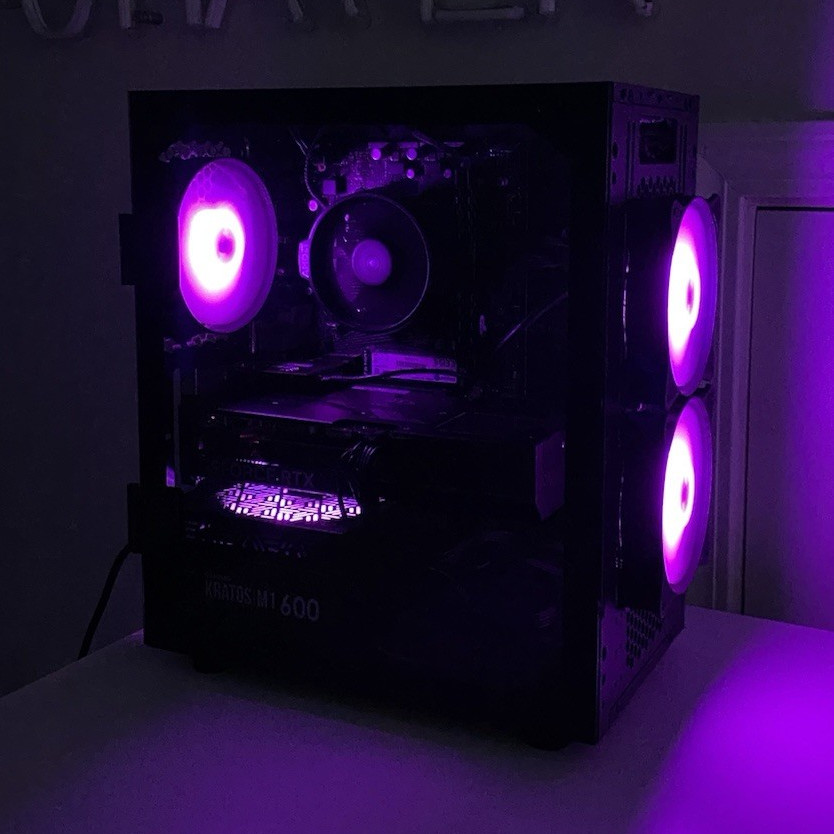 AMD Gigabyte Gamdias Gaming Desktop Tower PC GeForce RTX SSD RGB Kratos M1 600B