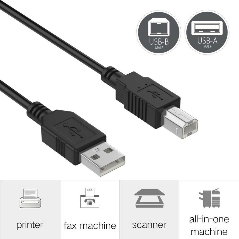 6ft USB Cable Cord Lead for CANON PIXMA PRINTER MG2522 MG2525 MG3022 MG6820