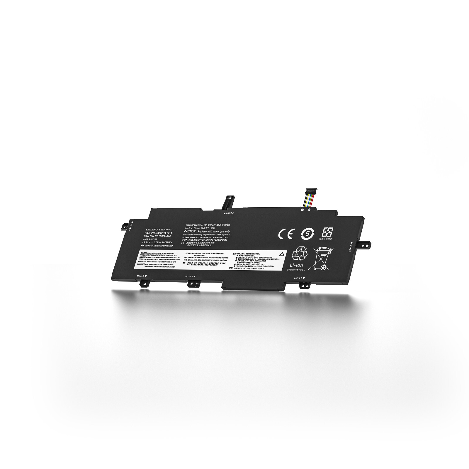 SB10W51916 5B10W51815 Battery for Lenovo SB10W51914 5B10W13976 SB10W51915 57Wh