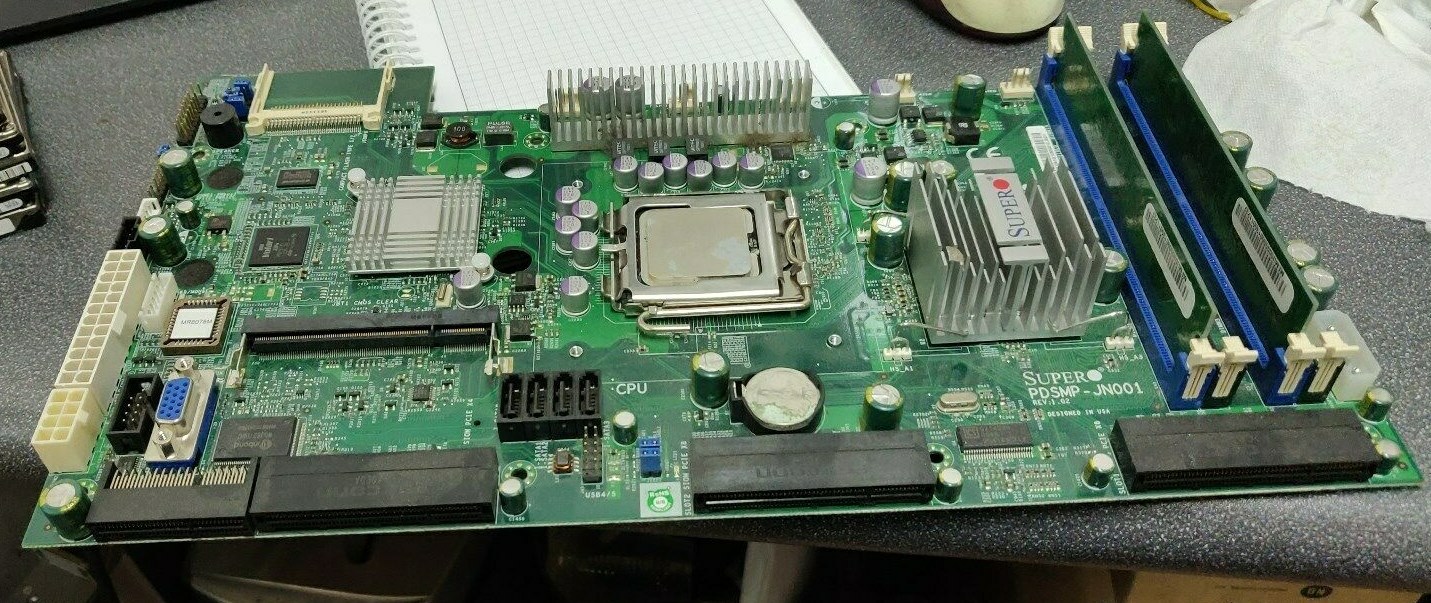Supermicro PDSMP-JN001 LGA775 Motherboard w/Celeron SL9XL 2GHz CPU & 2x 512MB
