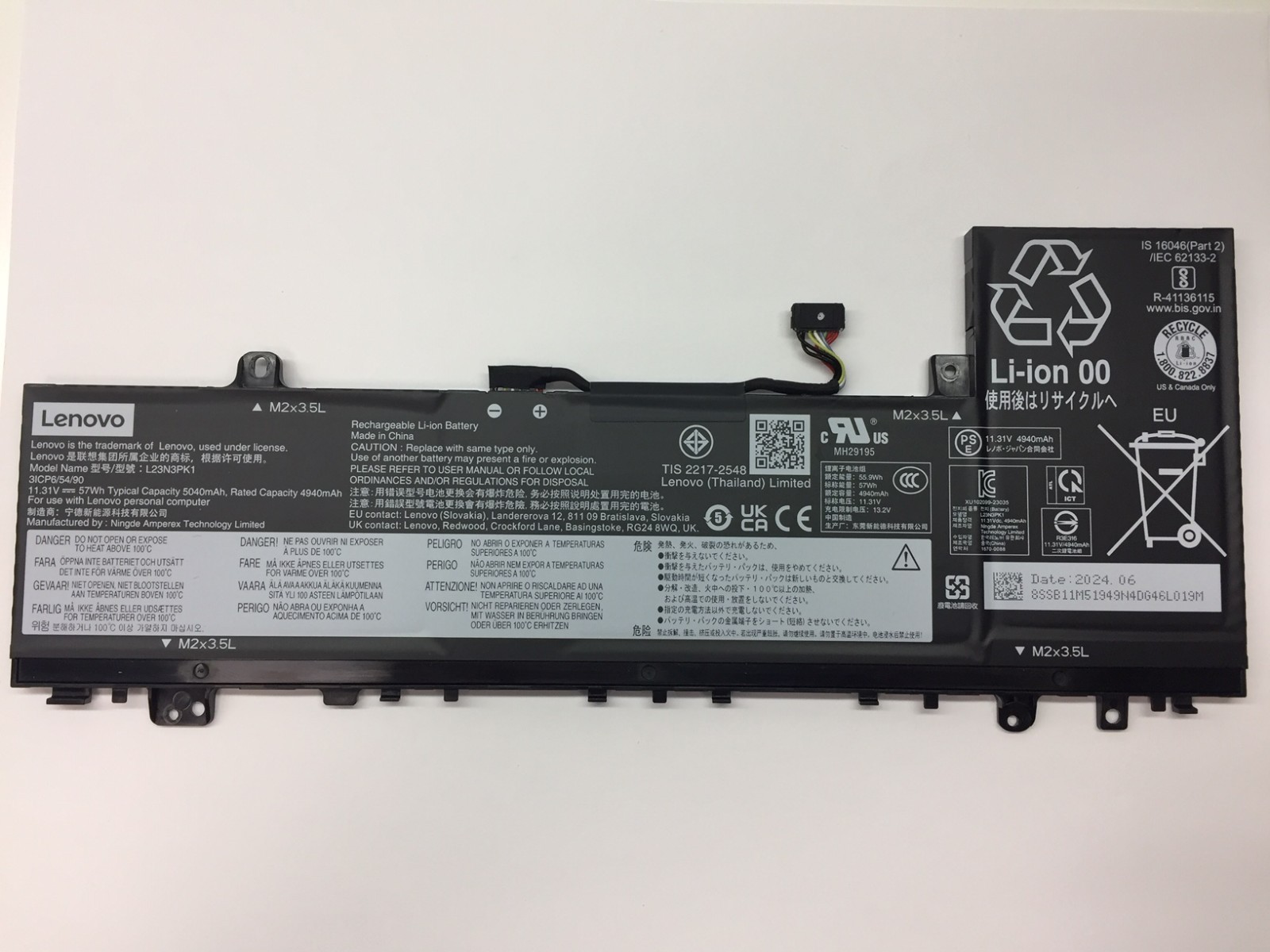 Genuine L23N3PK1 L23D3PK1 OEM Battery for Lenovo IdeaPad Slim 5 14IMH9 15IRU9