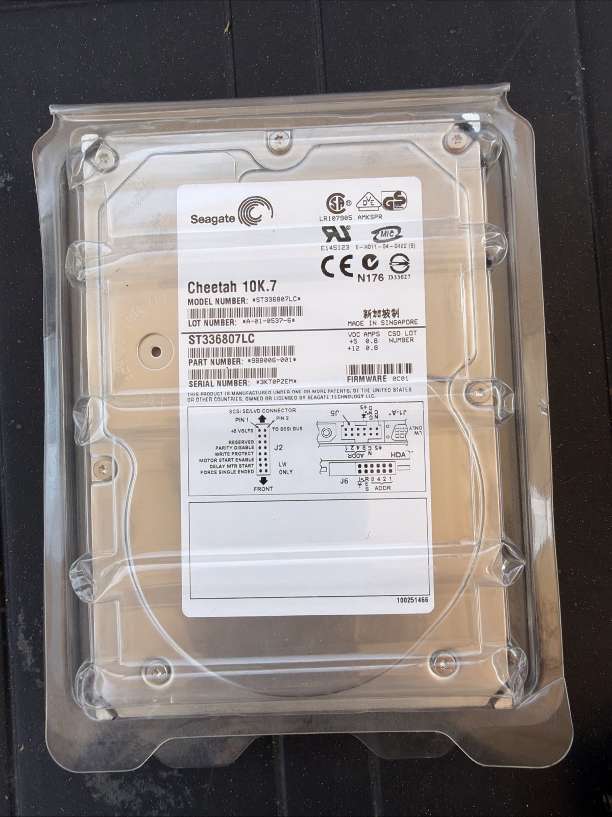 Seagate ST336807LC Cheetah 10K.7 36 GB Hard Drive -3.5" Internal SCSI (Ultra320
