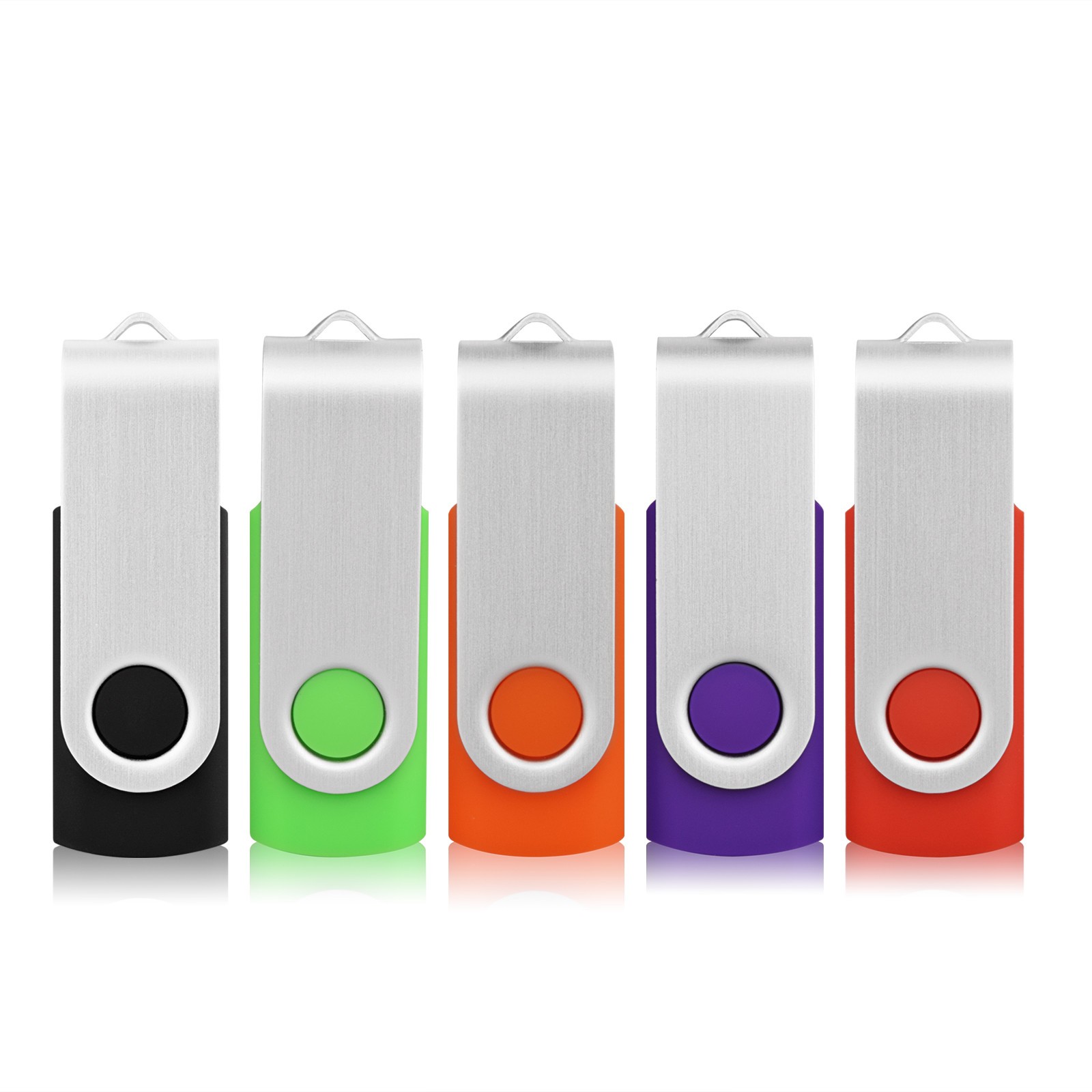 USB 2.0 1GB 5/ 10/ 100PCS Metal Swivel Style USB Flash Drive Memory Wholesale
