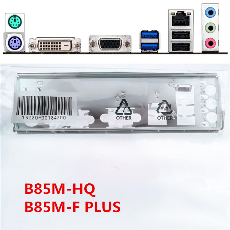 Original For Asus B85M-K PLUS Shield I/O IO Rear Baffle Backplate Motherboard