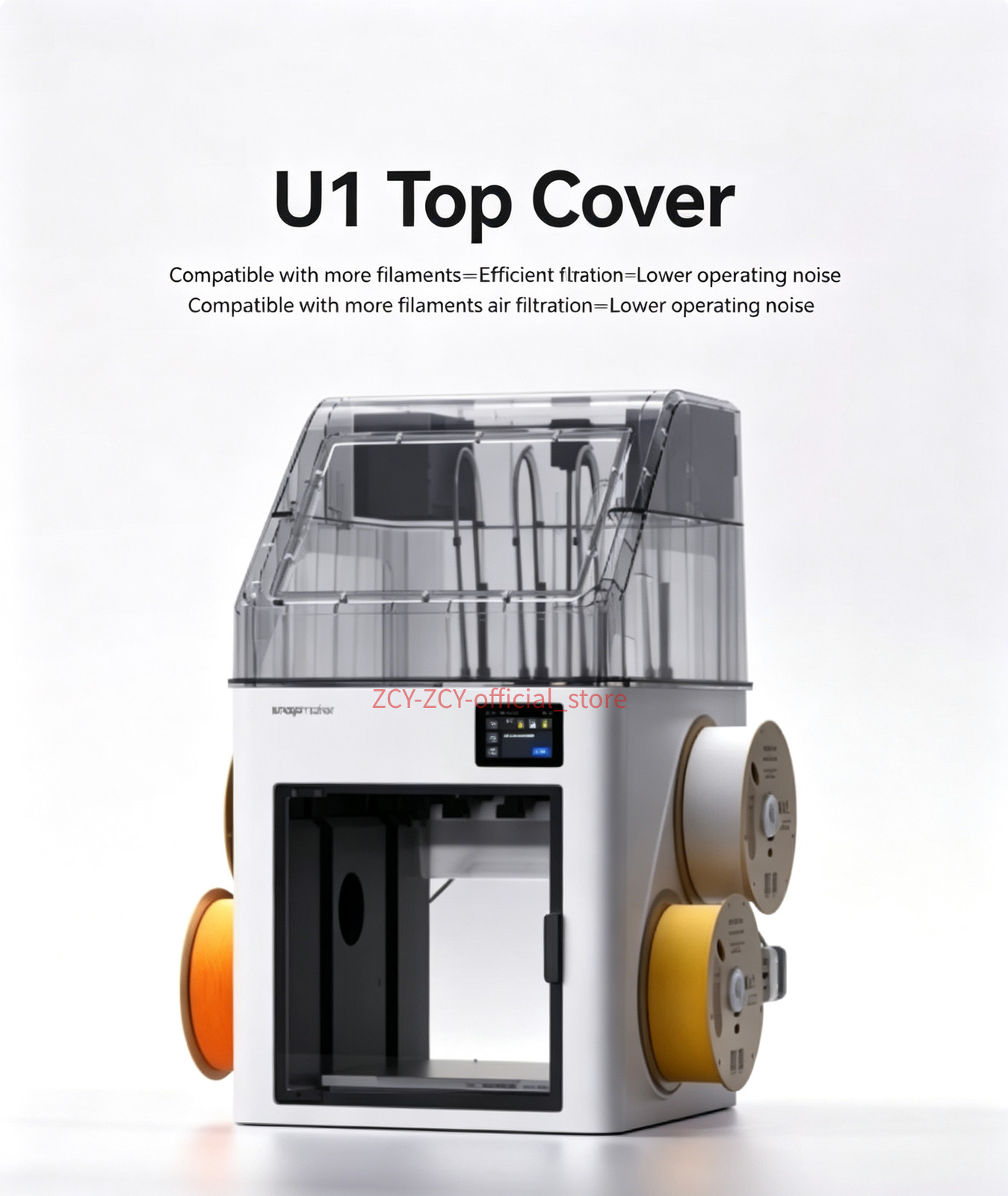 Snapmaker U1 Top Cover Passive Heating Noise Reduction Enclosure Air Filtration