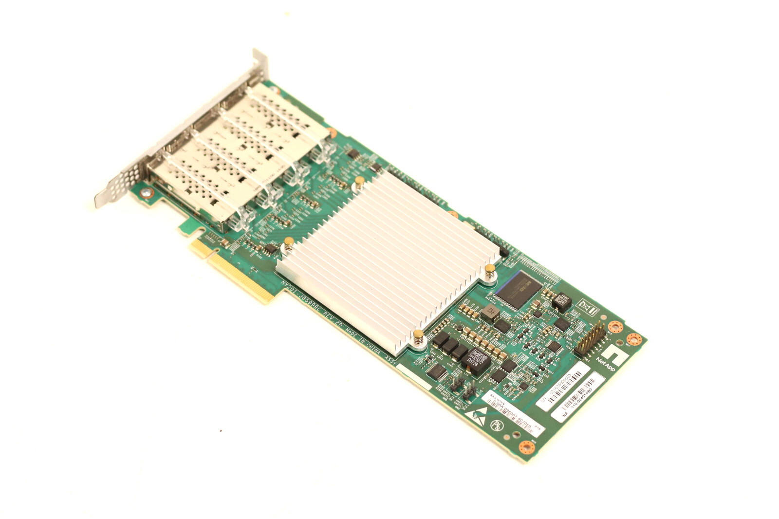 NetApp Quad-Port 12GbE QSFP PCIe x8 SAS Host Bus Adapter P/N:111-02026+B0 Tested
