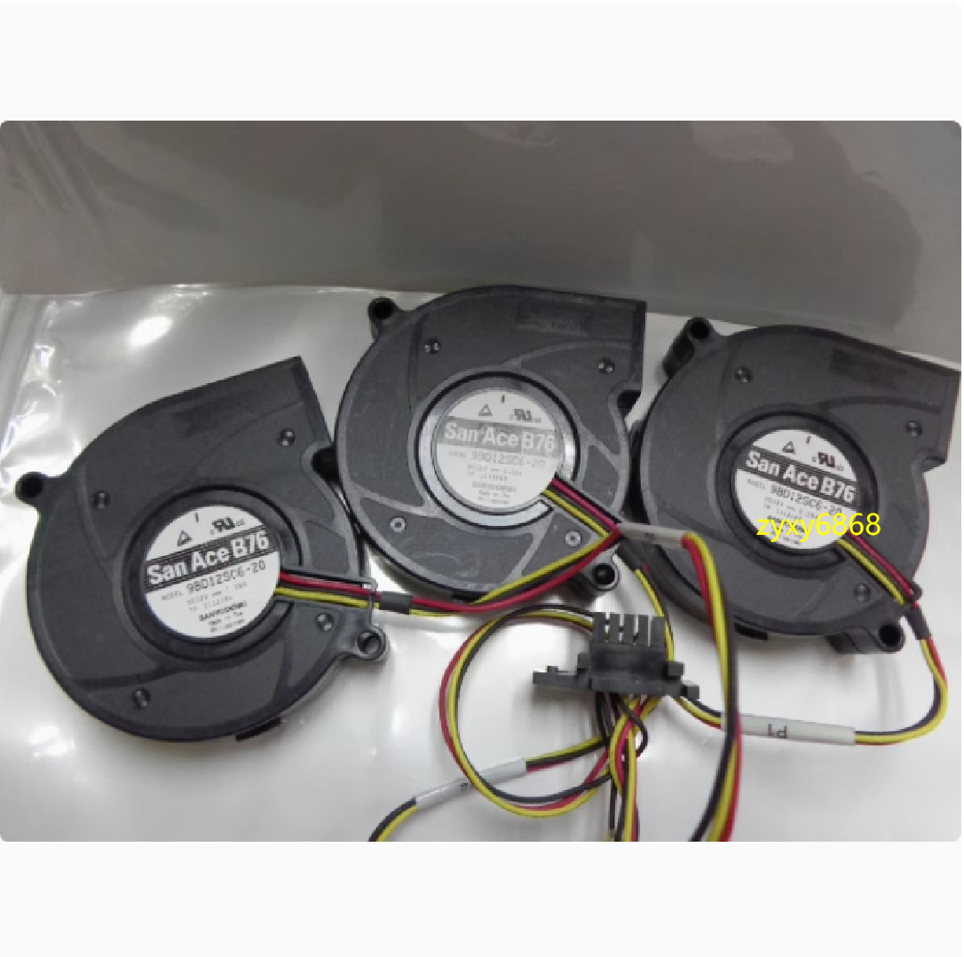 for 3PCS SANYO Turbo Blower 9BD12SC6-20 12V 0.28A Cooling Fan 7CM 7520 zx2