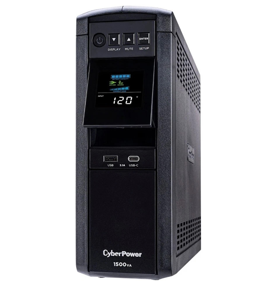 CYBERPOWER GAMING 1500VA 12 OUTLETS LCD UPS - BLACK