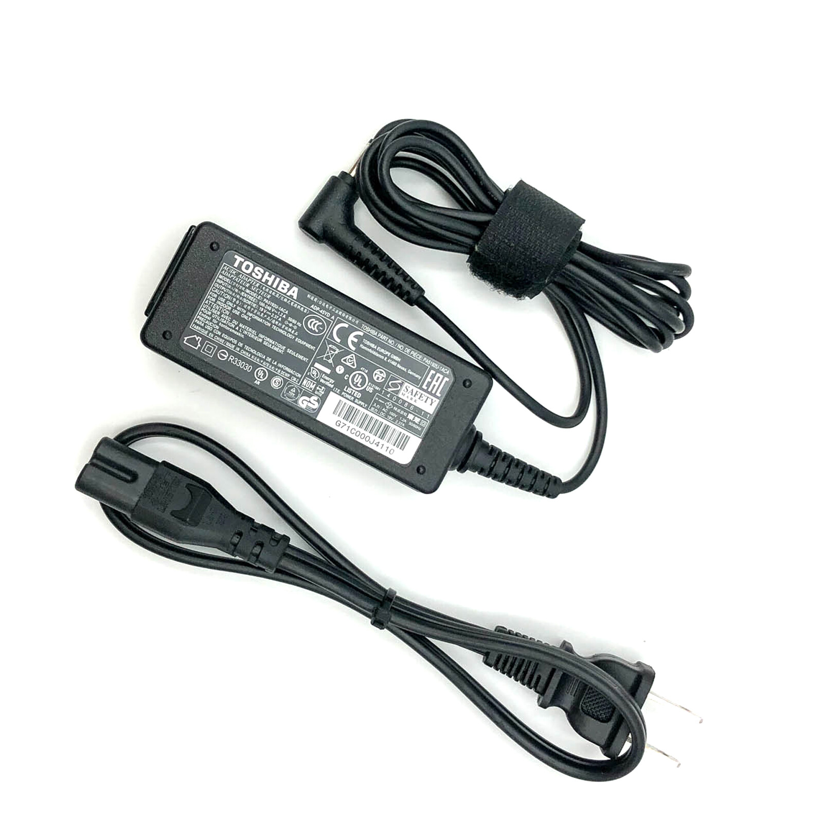 Genuine Toshiba AC Adapter for Satellite Click 2 Pro L30W L35W P30W P35W W35DT