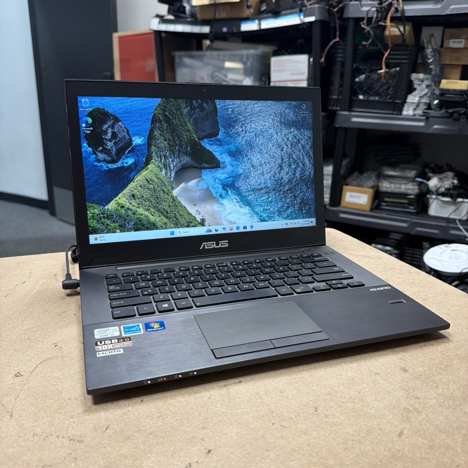 ASUS BU400A UltraBook Intel i5-3317U 14" Laptop 4GB RAM 500GB HD Win 11