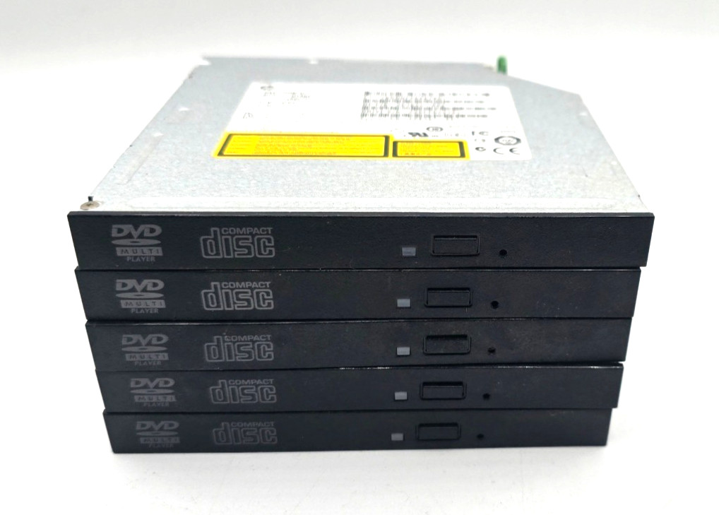 Lot of 5 HP Model SN-108 8X SATA DVD-ROM Drive 608394-001 461644-003 I042
