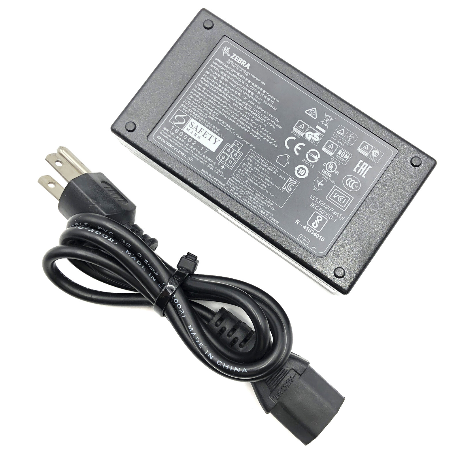 Genuine Zebra Power Adapter For TC51 TC52 TC56 TC57 Single Slot Charger Cradle