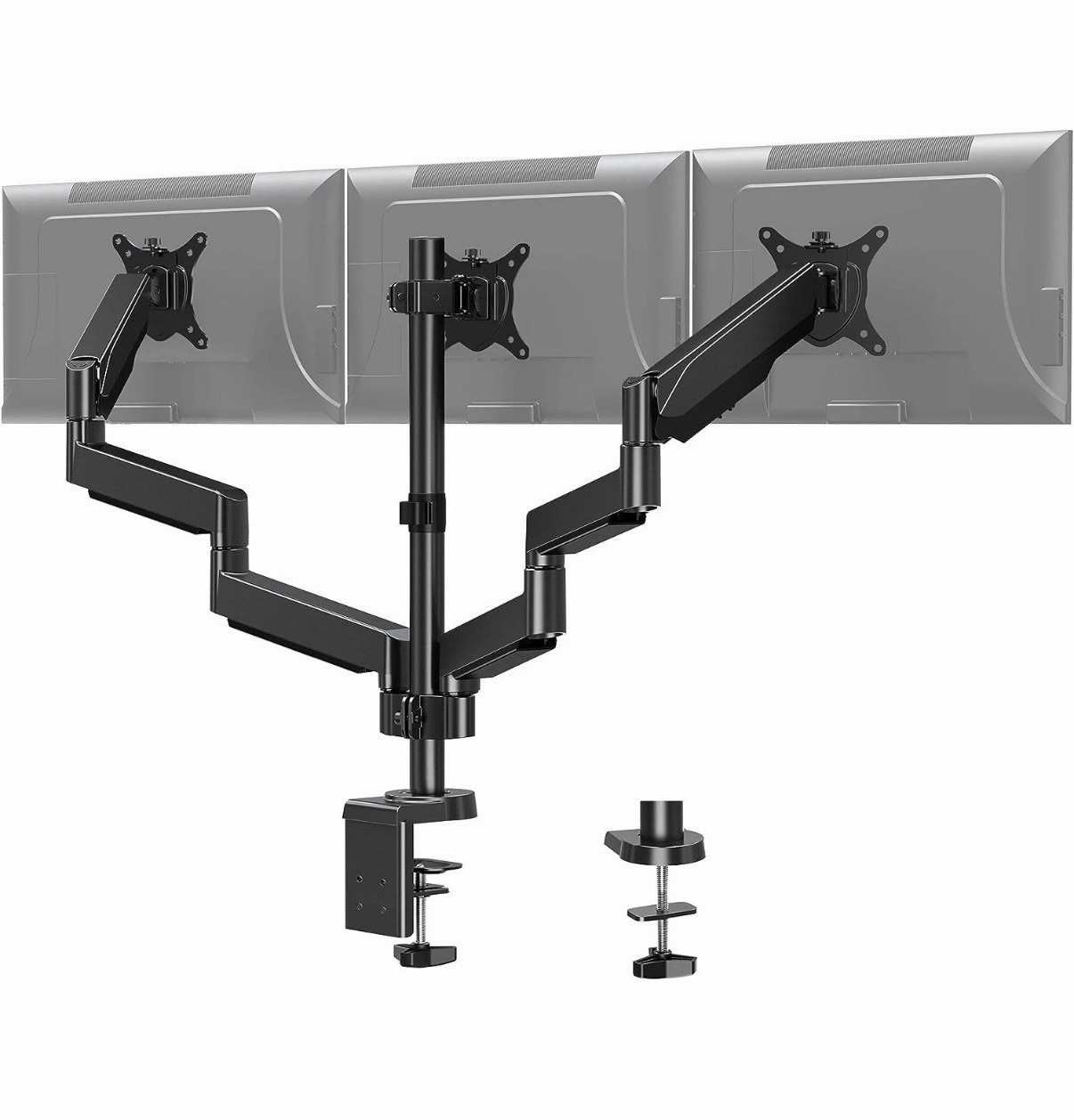 Mount Pro Triple Monitor Desk Mount, Fits 13 to 27" LCD Computer Monitor PR1032