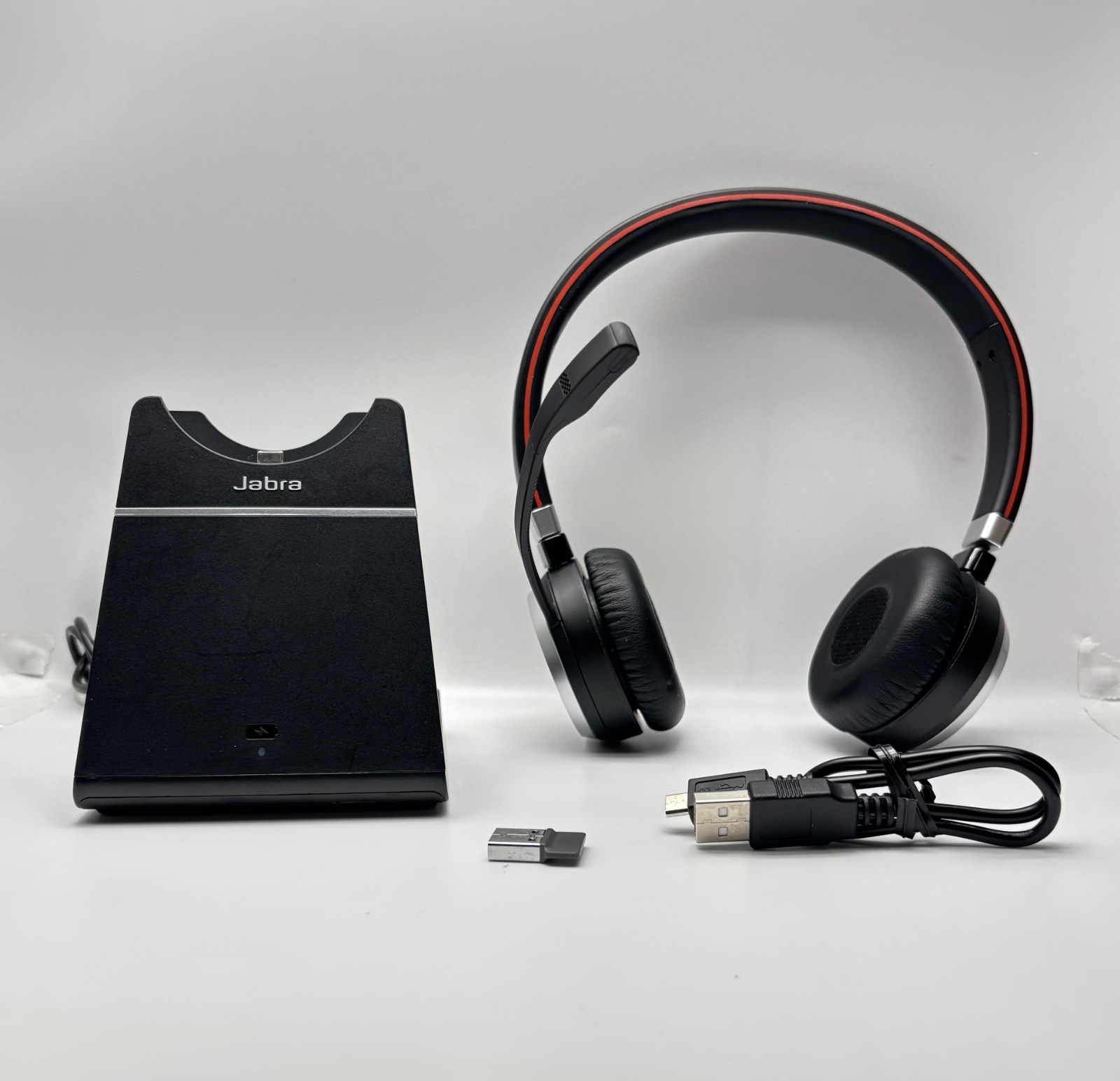 Jabra Evolve 65 MS Stereo Bluetooth Wireless Headset Duo Factory Refur Microsoft