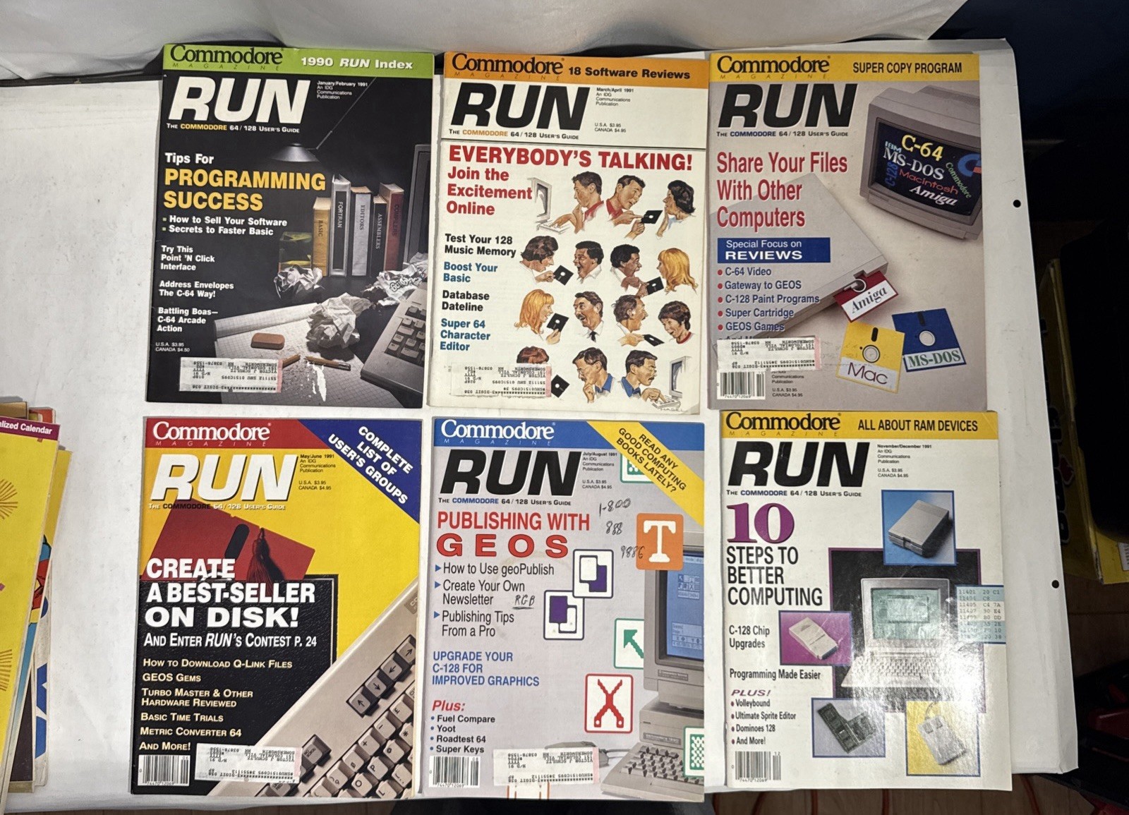 12 Jan-Dec 1991 The Commodore Run Computer Monthly Issue Magazine’s
